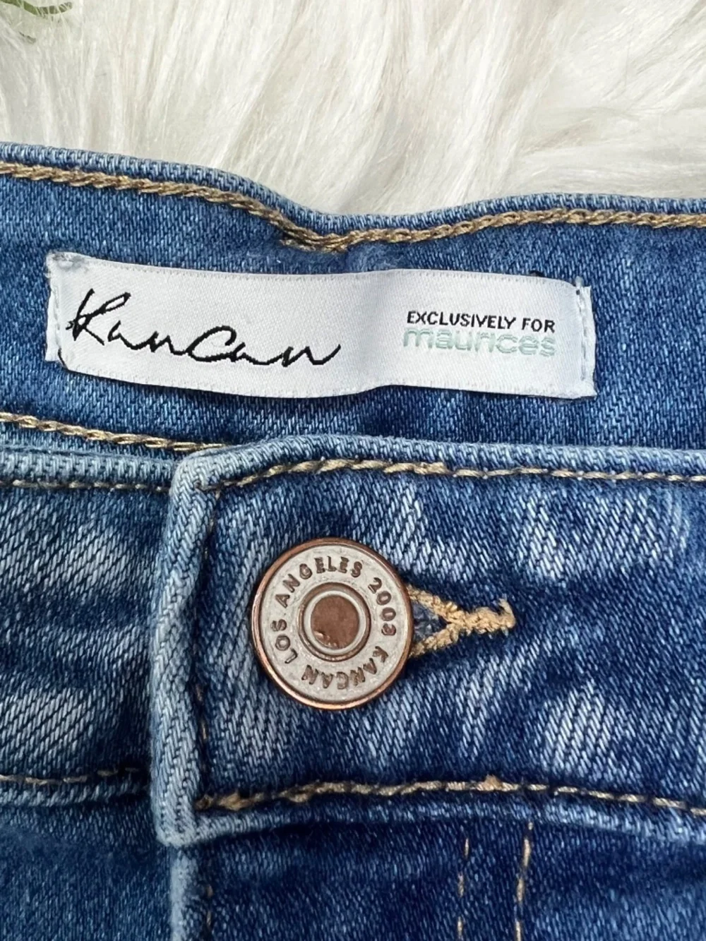 👖|•KANCAN•| Fun Fringe Skinny Cropped Jeans Size 31👖 - Picture 4 of 5
